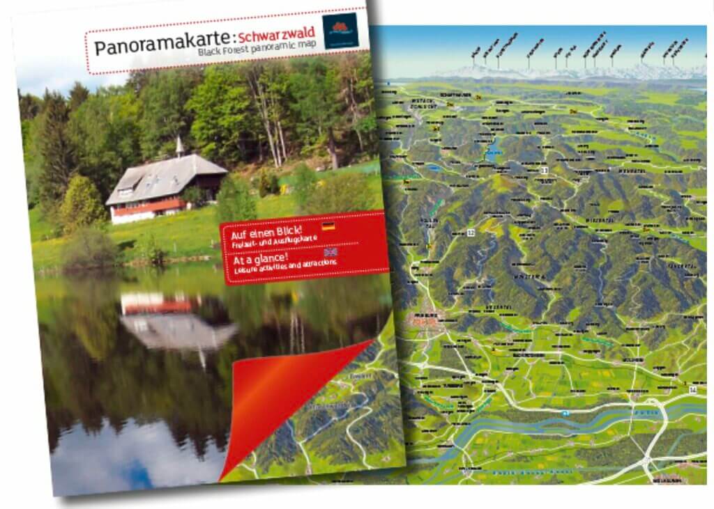 Panoramakarte Schwarzwald